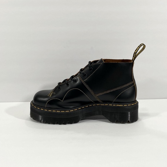 NEW DR MARTENS CHURCH QUAD PLATFORM BOOTS - Picture 5 of 10